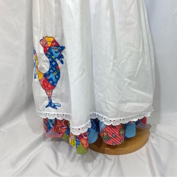 Vintage Nannette 70’s Patchwork Print Maxi Dress 4T Chicken Hippie Boho - Picture 6 of 12